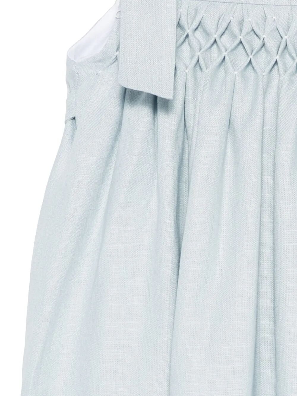 ABITINO LINO BIANCO PUNTO SMOCK