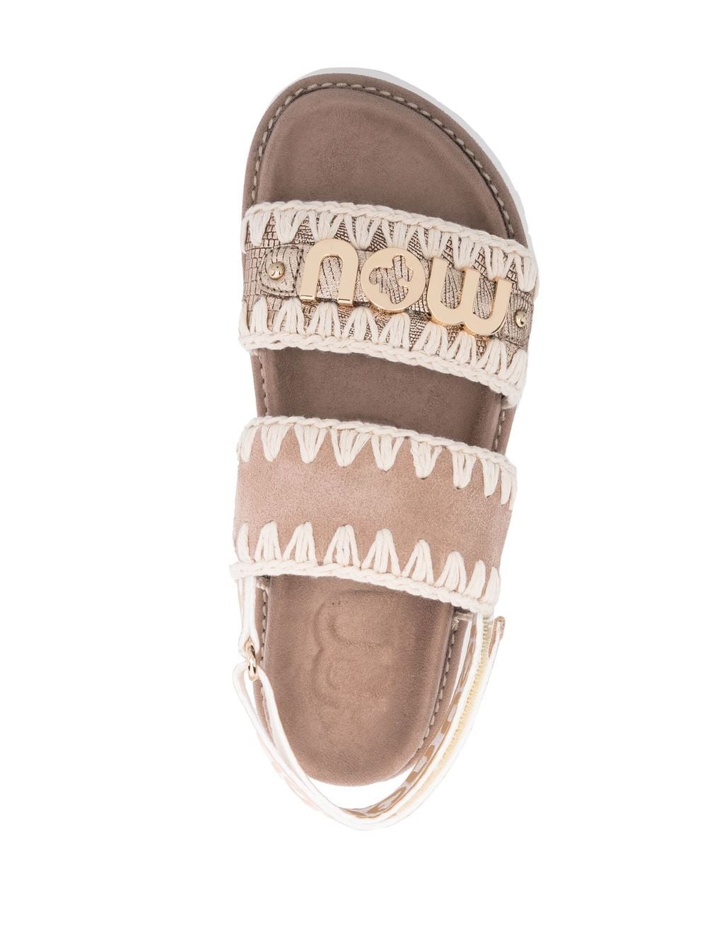 BIO SANDAL SUEDE&LEATHER -LOGO