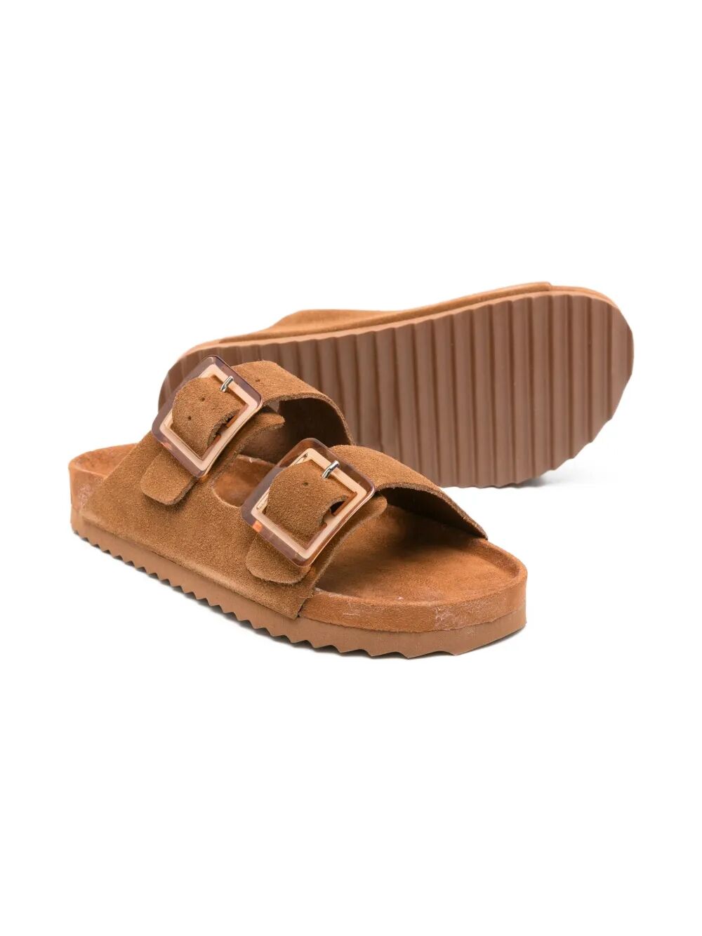 SUEDE BIO SANDAL WITH PLASTIC