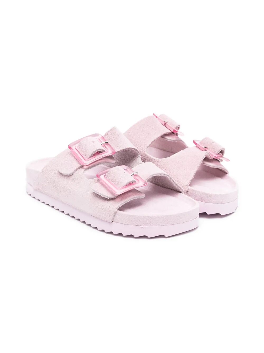 SUEDE BIO SANDAL WITH PLASTIC
