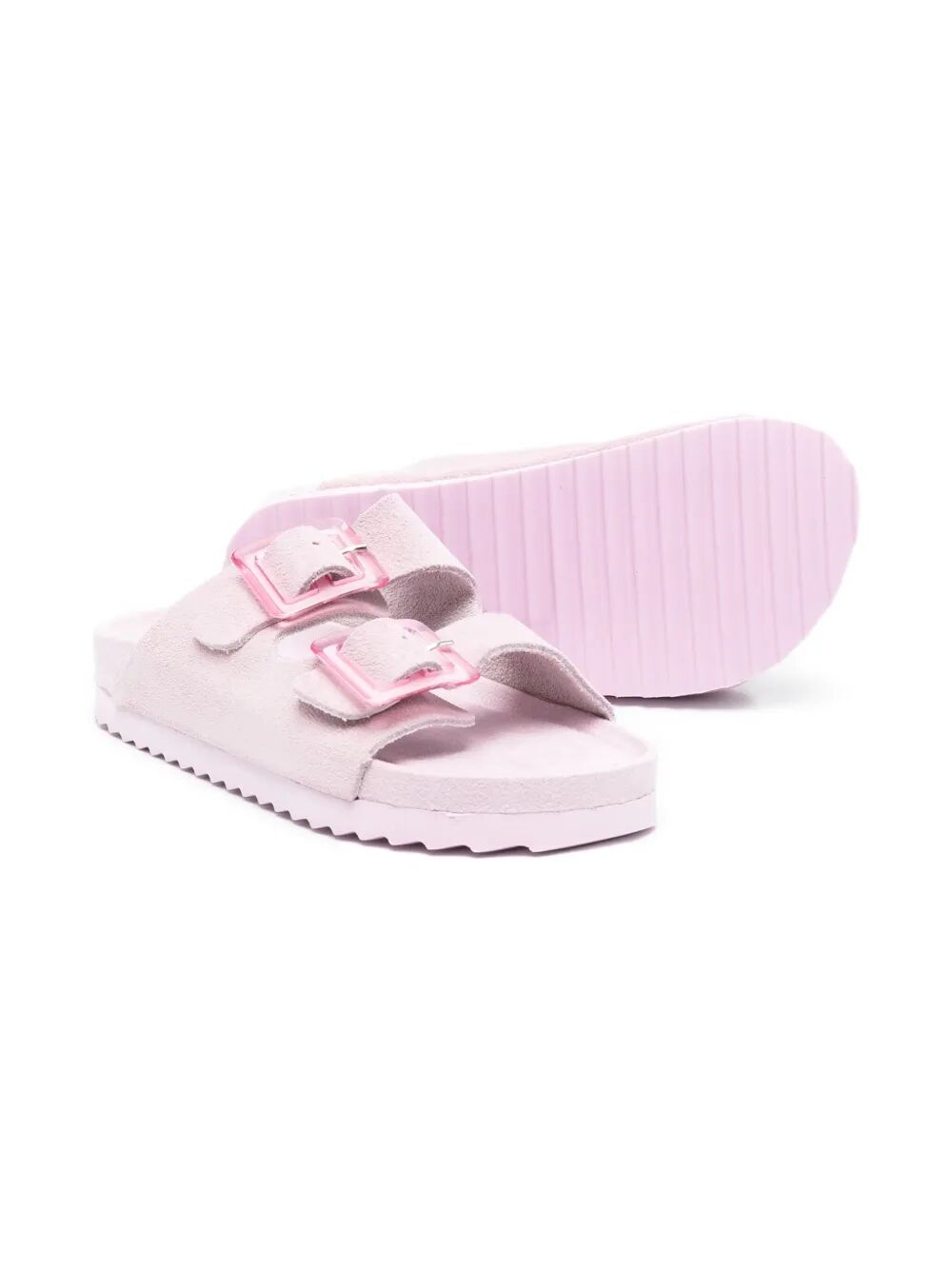 SUEDE BIO SANDAL WITH PLASTIC
