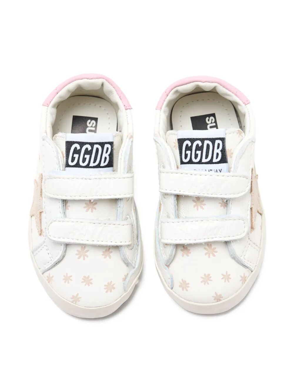 BABY SCHOOL NAPPA UPPER WITH PRINTS SUEDE STAR LEATHER HEEL