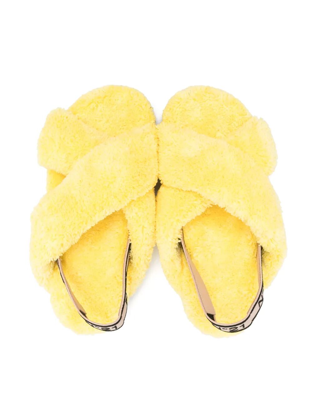 PADDED SPONGE CROSS UPPER FUSSBETT SANDALS WITH LOGOED ELASTIC ON BACK