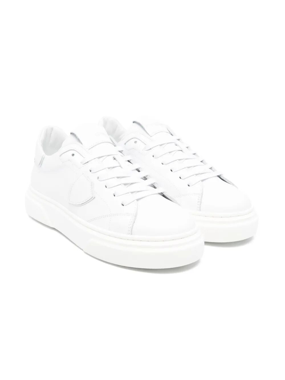 TEMPLE LEATHER WITH TONE ON TONE HEEL TAB LOW SNEAKERS