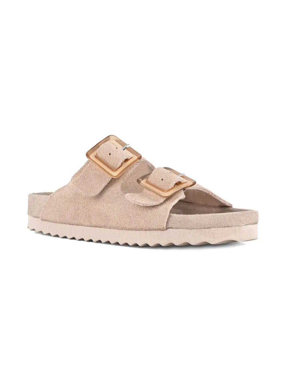 SUEDE BIO SANDAL WITH PLASTIC