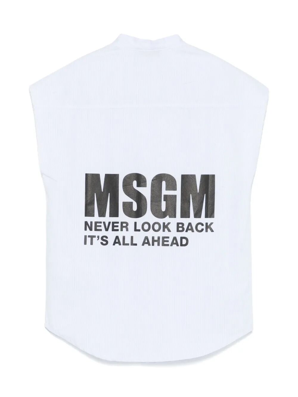 POPLIN SLEEVELESS SHIRT