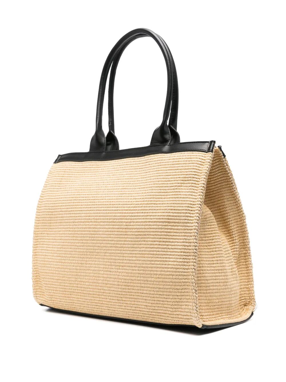 STRAW AND ECO-LEATHER BAG