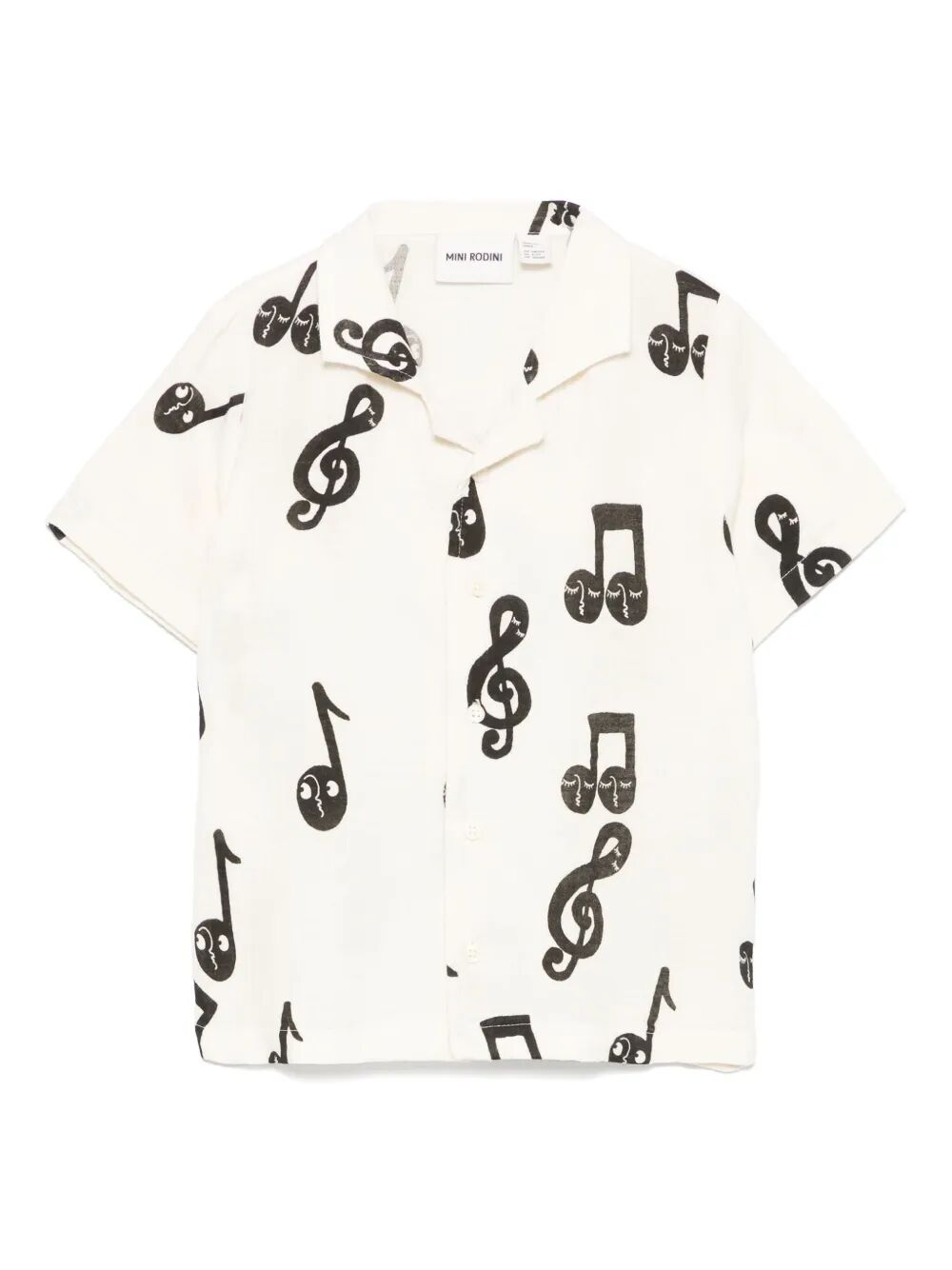 NOTE AOP MUSLIN SS SHIRT