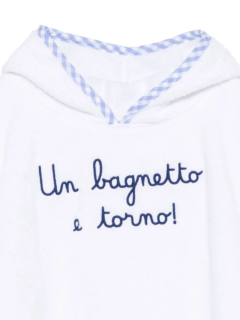 BABY PONCHO BABY PONCHO WITH CONTRAST FRAME