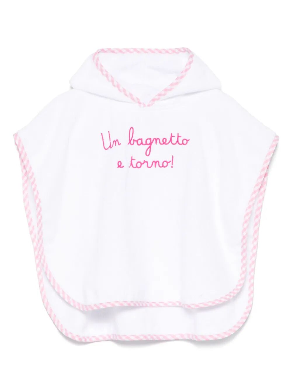 BABY PONCHO BABY PONCHO WITH CONTRAST FRAME