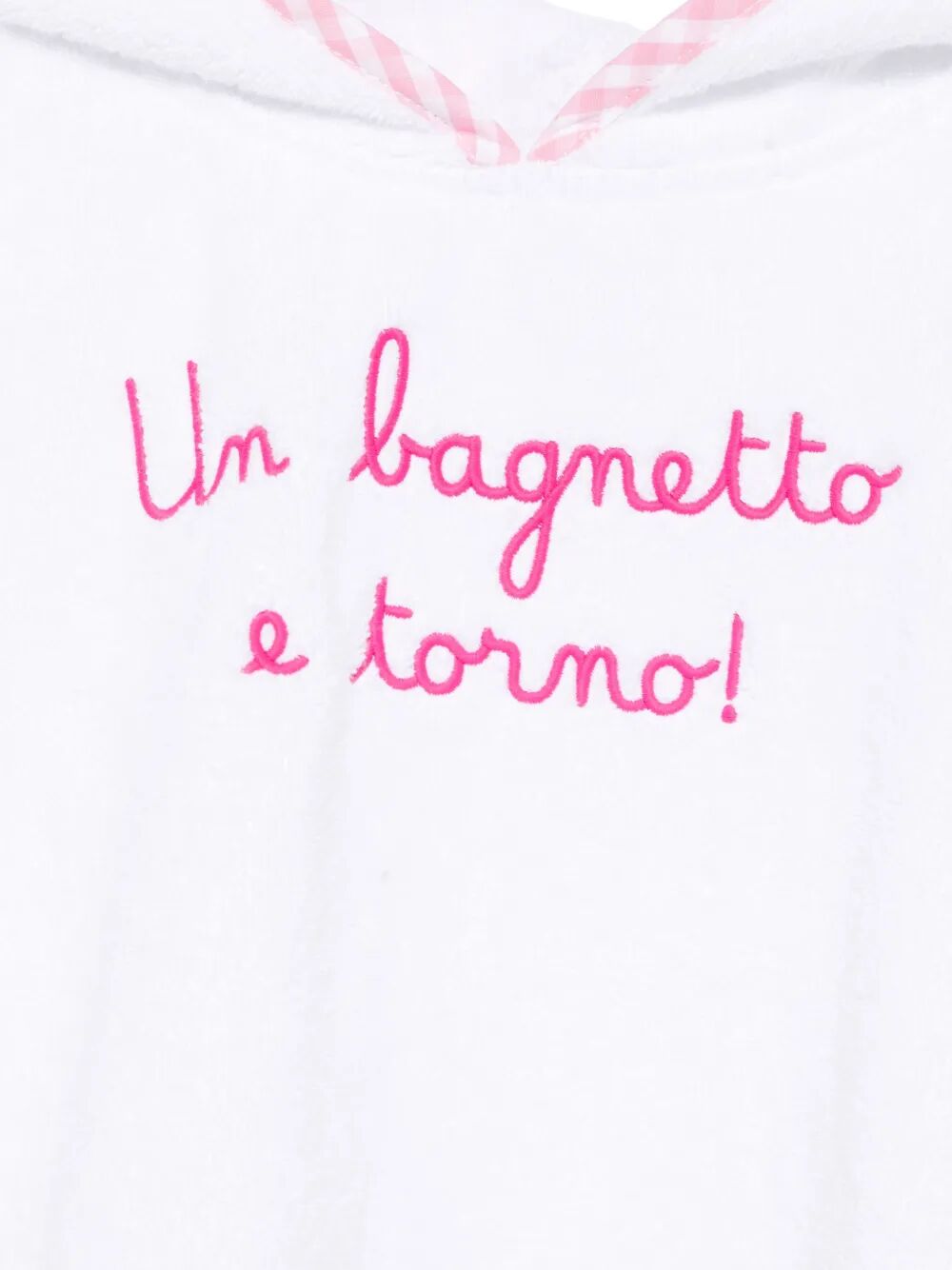 BABY PONCHO BABY PONCHO WITH CONTRAST FRAME