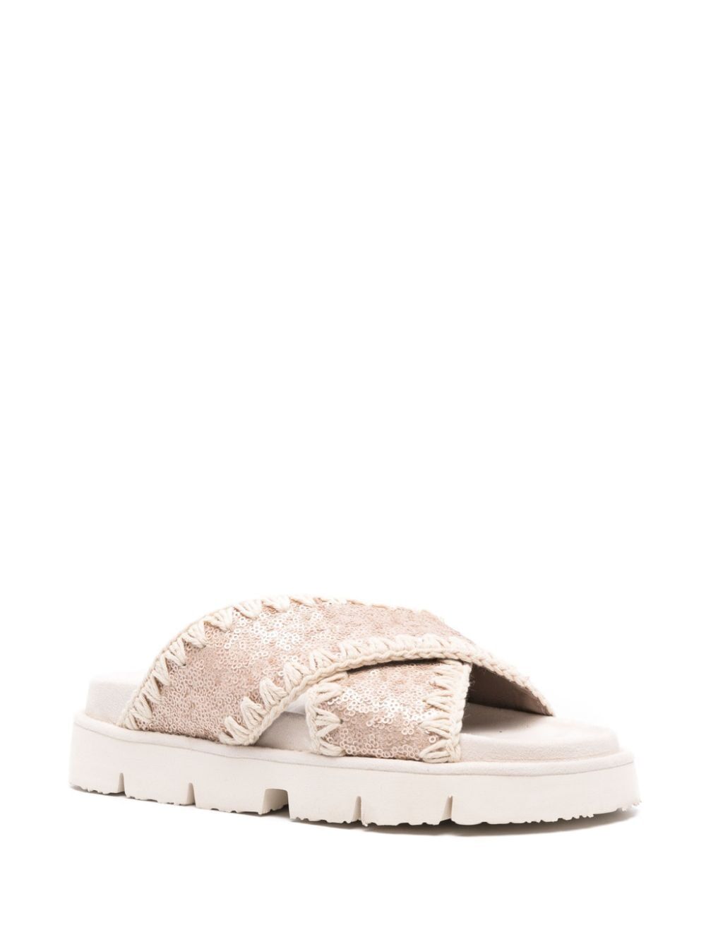 CRISS-CROSS BIO SANDAL SEQUINS