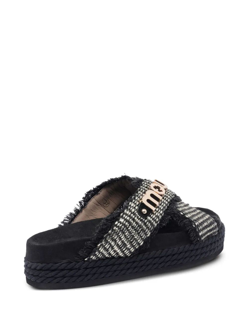 CRISS-CROSS ROPE SANDAL RAFFIA