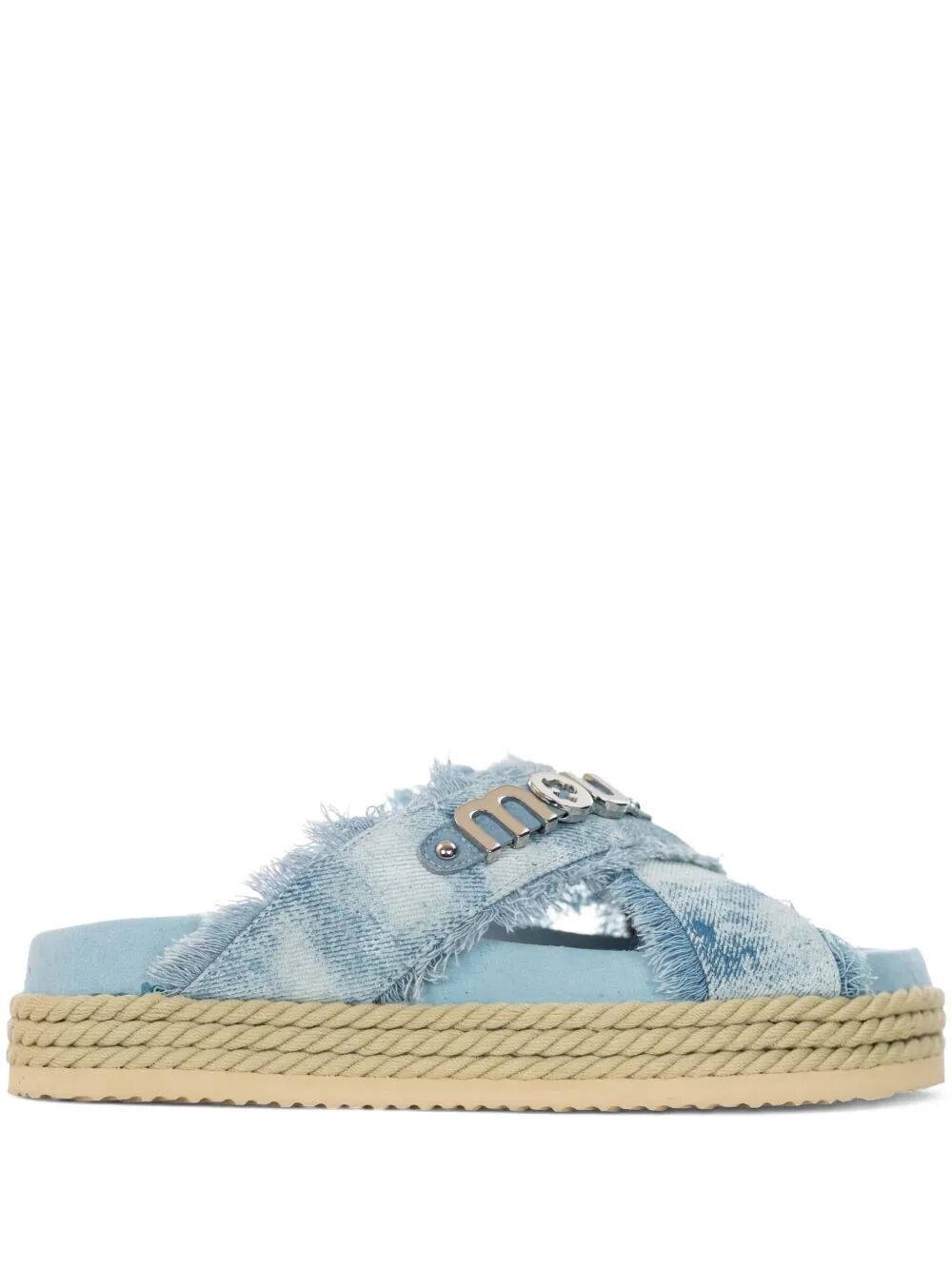 CRISS-CROSS ROPE SANDAL PAINTE
