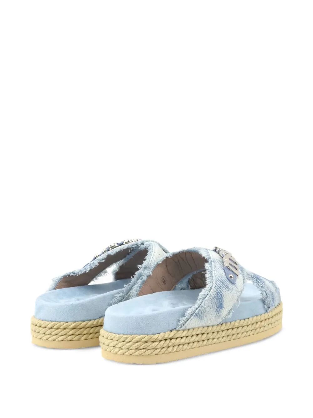 CRISS-CROSS ROPE SANDAL PAINTE