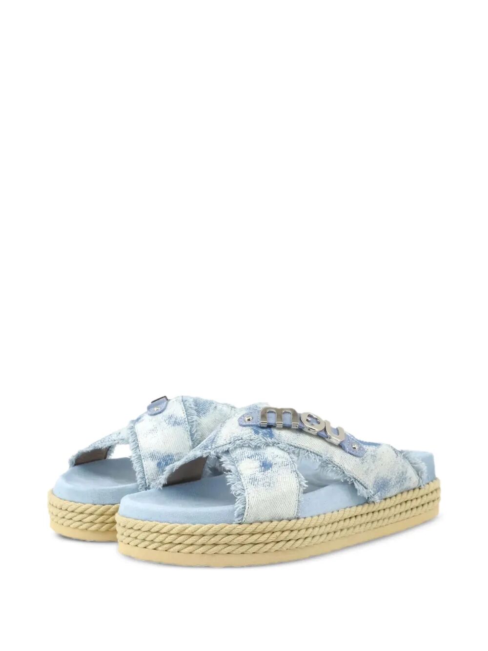 CRISS-CROSS ROPE SANDAL PAINTE
