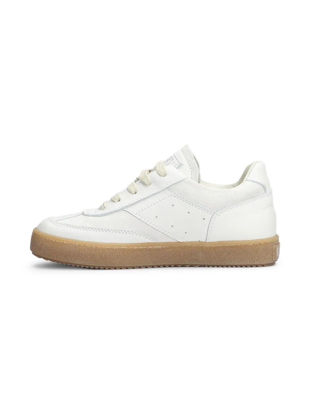 CALF LEATHER AND SUEDE 6 COURT SNEAKERS
