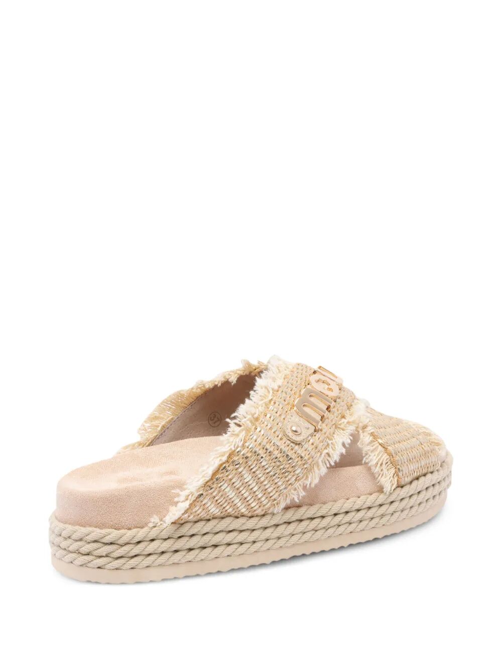 CRISS-CROSS ROPE SANDAL RAFFIA