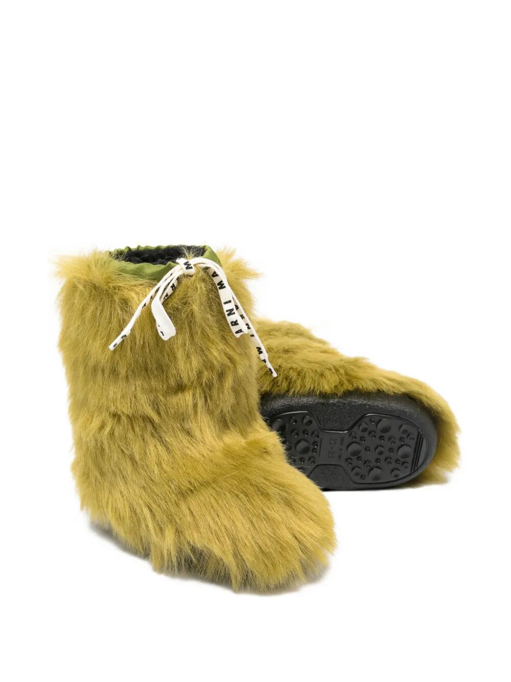 FAUX LONG HAIR FUR SNOW BOOTS