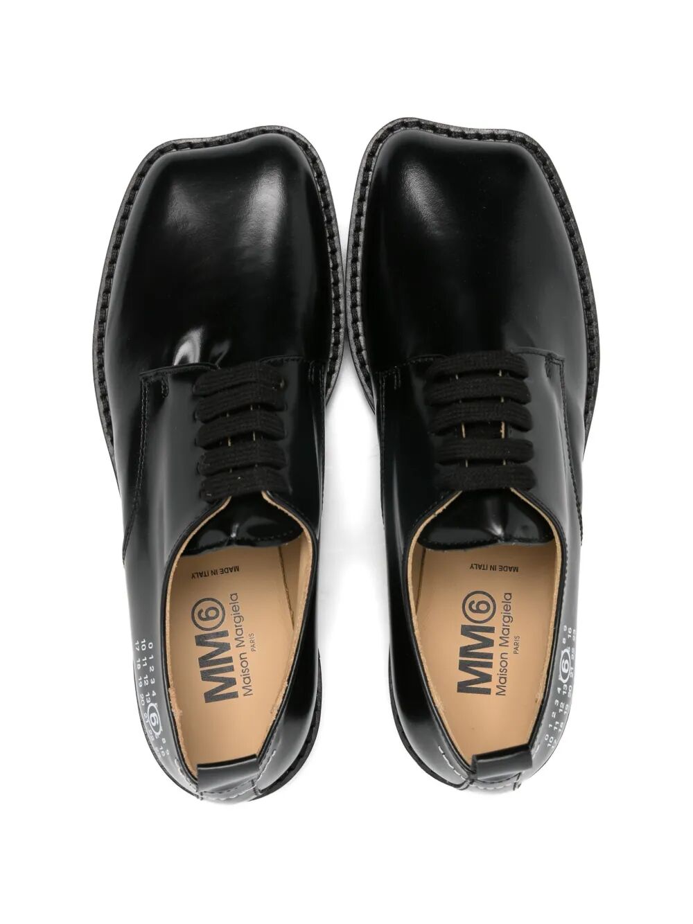 ANATOMICAL SHOES LACE-UP BRUSHED LEATHER WITH SIDE NUMERIC LOGO AND ORIZONTAL SEAM ON BACK