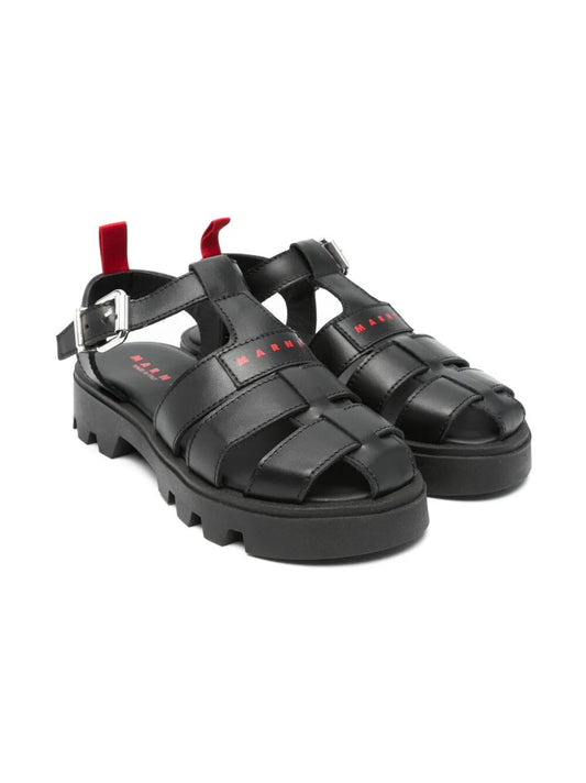 LEATHER FISHERMAN SANDALS WITH LUG SOLE