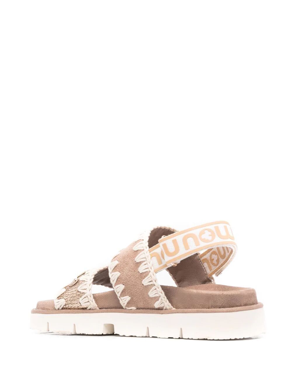 BIO SANDAL SUEDE&LEATHER -LOGO