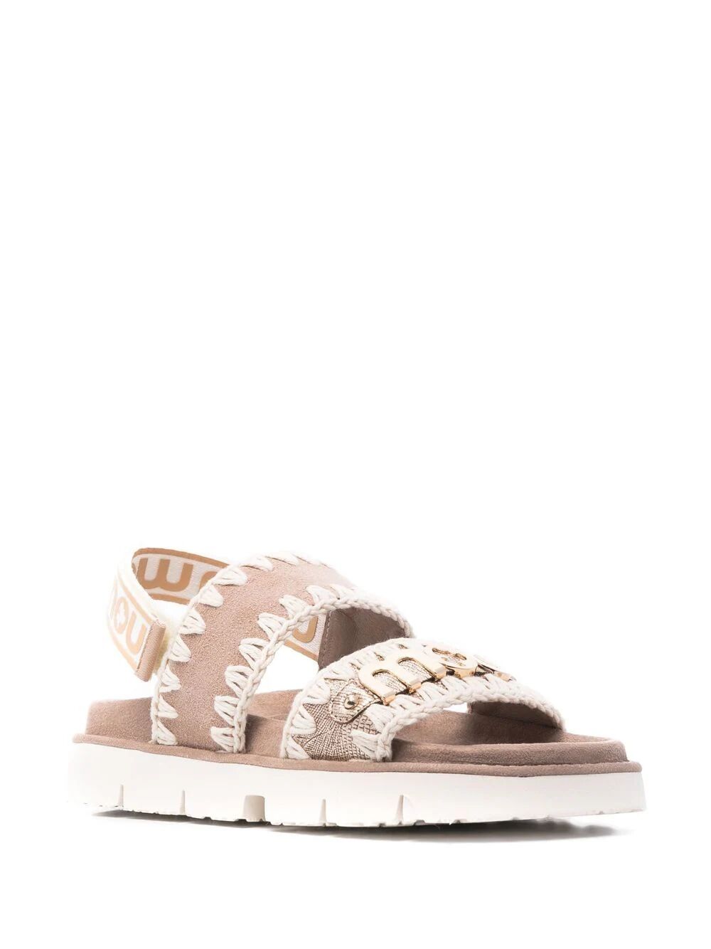 BIO SANDAL SUEDE&LEATHER -LOGO