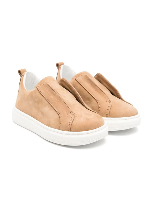 LEATHER SLIP ON LOW SNEAKERS