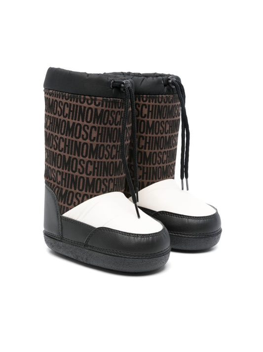 ALL-OVER JACQUARD LOGO SNOW BOOTS