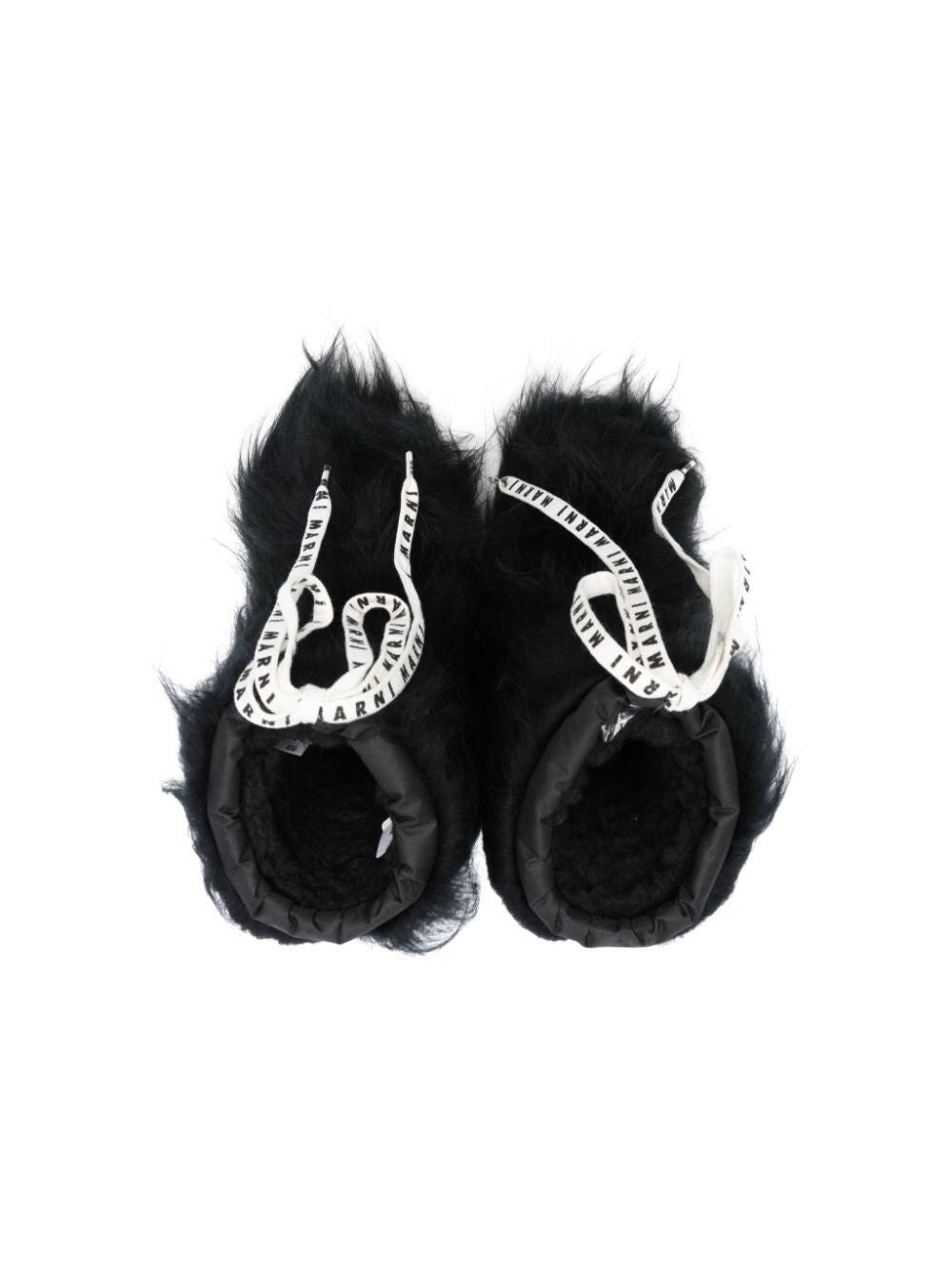 FAUX LONG HAIR FUR SNOW BOOTS