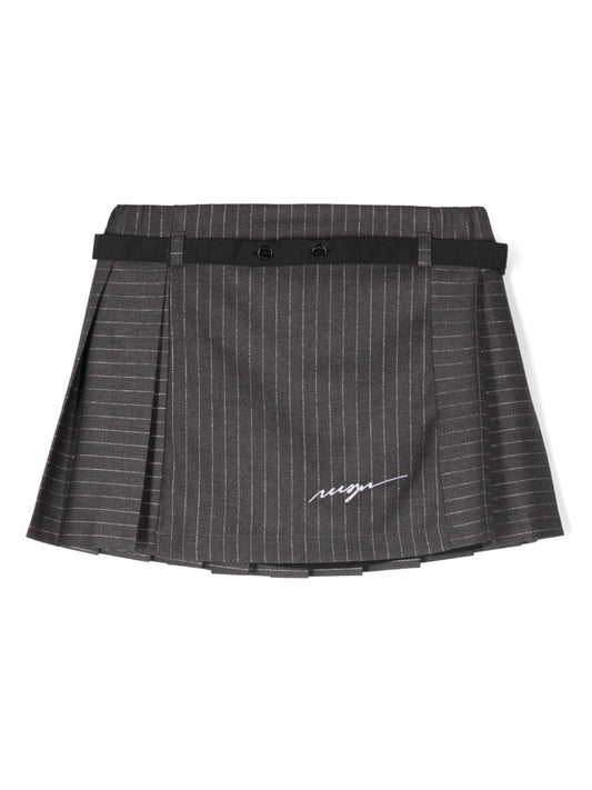 LUREX PINSTRIPED SKIRT