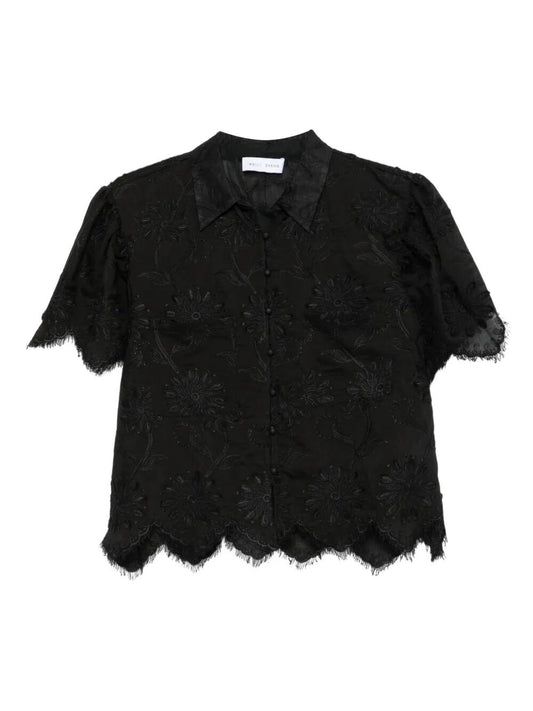 CAMICIA CORTA RICAMATA