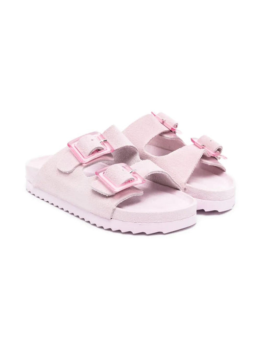 SUEDE BIO SANDAL WITH PLASTIC