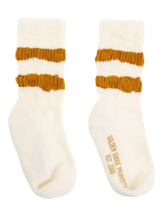 KIDS` SOCKS HIGH RIB/ STRIPES/ DISTRESSED