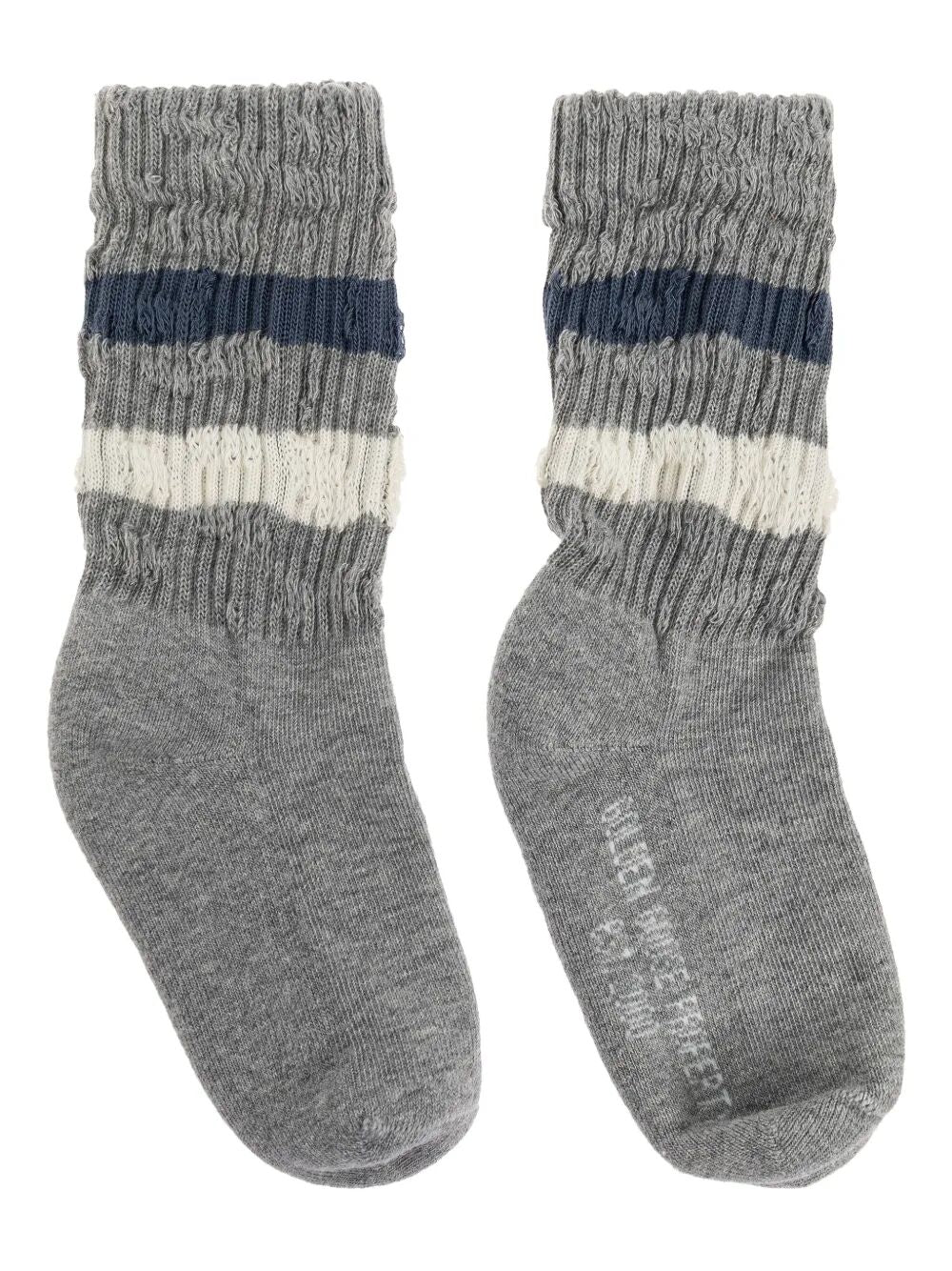 KIDS` SOCKS HIGH RIB/ STRIPES/ DISTRESSED