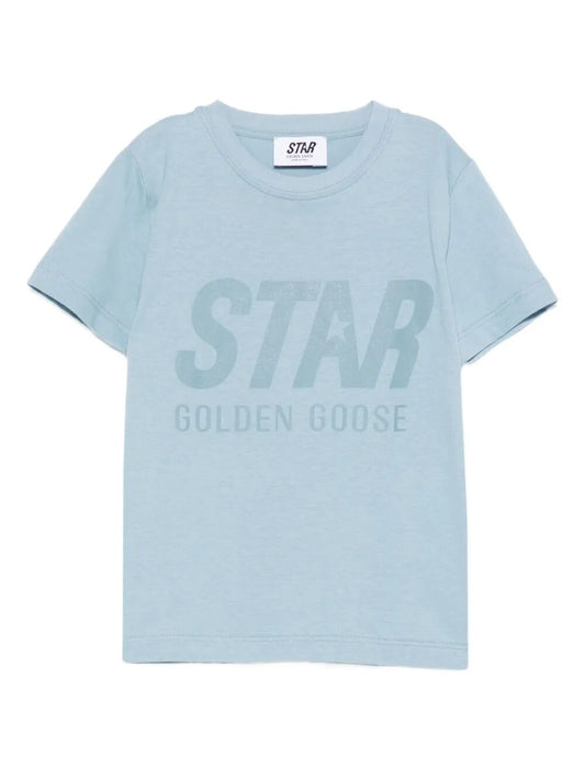 STAR BOY`S T-SHIRT S/S LOGO TONAL PRINT
