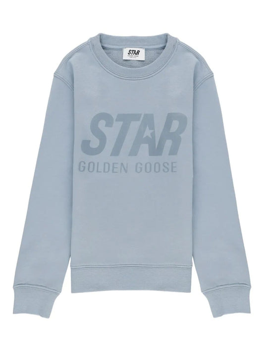 STAR BOY`S CREWNECK SWEATSHIRT NEW LOGO PRINT