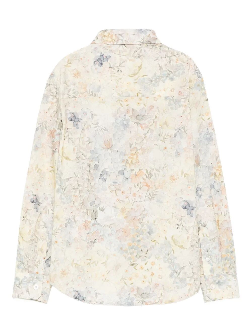 JOURNEY UNISEX REGULAR SHIRT LIGHT COTTON CANVAS ALL OVER MULTICOLOR FLOWER PRINT WITH EMBROIDERY