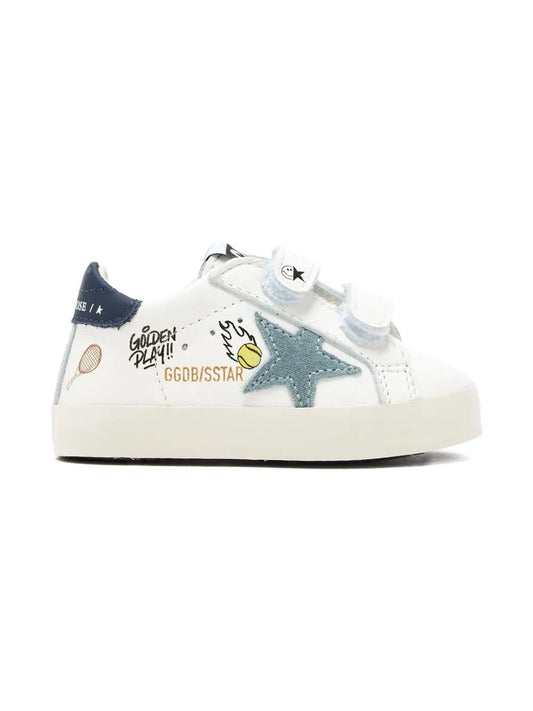 BABY SCHOOL NAPPA UPPER WITH PRINTS SUEDE STAR LEATHER HEEL
