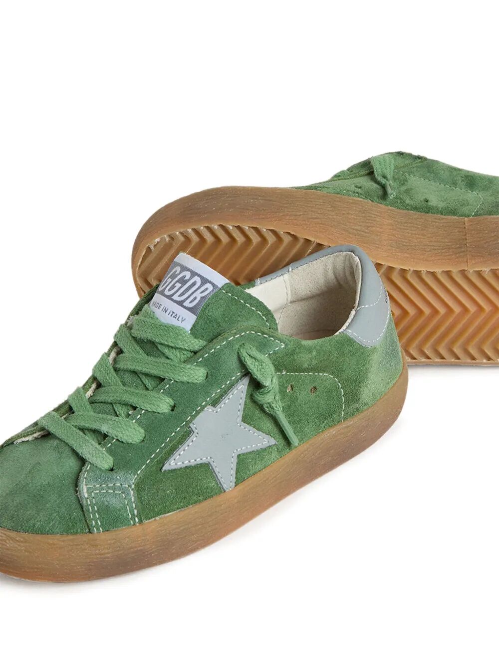 SUPER STAR SUEDE UPPER LEATHER STAR AND HEEL