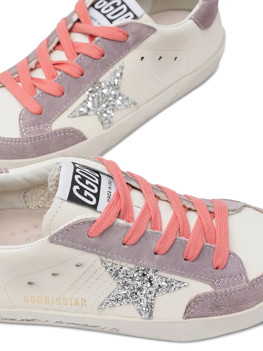 SUPER-STAR PENSTAR CLASSIC WITH LIST LEATHER UPPER SUEDE PENSTAR AND HEEL GLITTER STAR SIGNATURE FOX