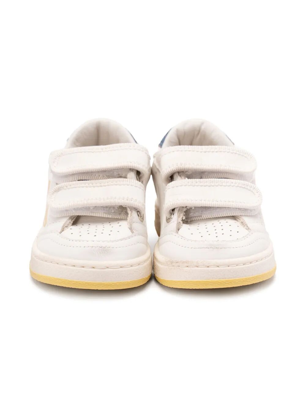 BALLSTAR STRAP WITH PRINTED STAR NAPPA UPPER TOE STRAP AND SPUR SUEDE HEEL