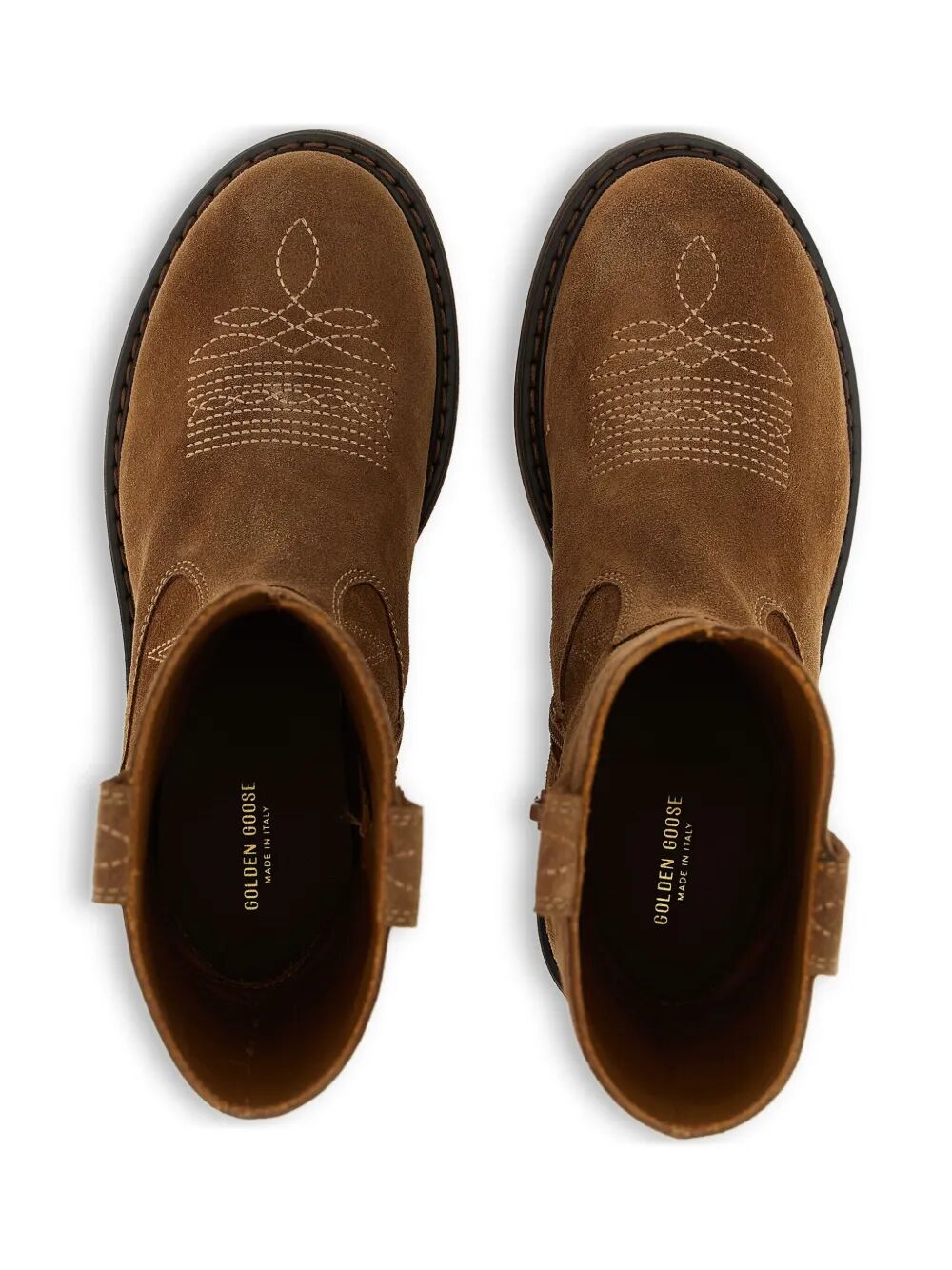 WISH STAR BIKER SUEDE LEATHER AND EMBROIDERY UPPER