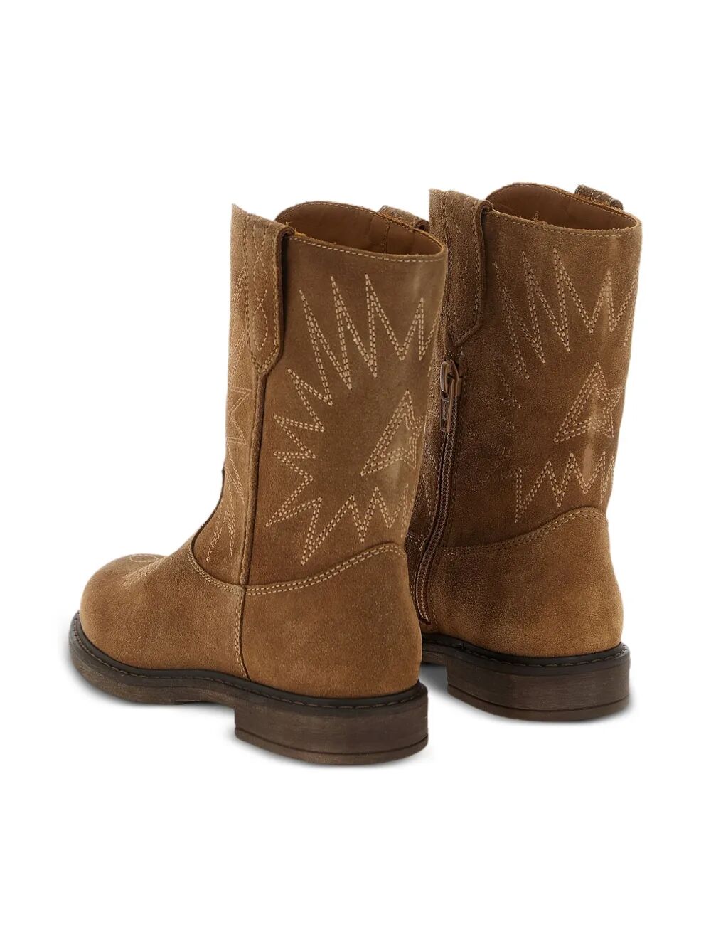 WISH STAR BIKER SUEDE LEATHER AND EMBROIDERY UPPER