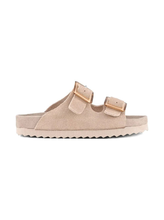 SUEDE BIO SANDAL WITH PLASTIC