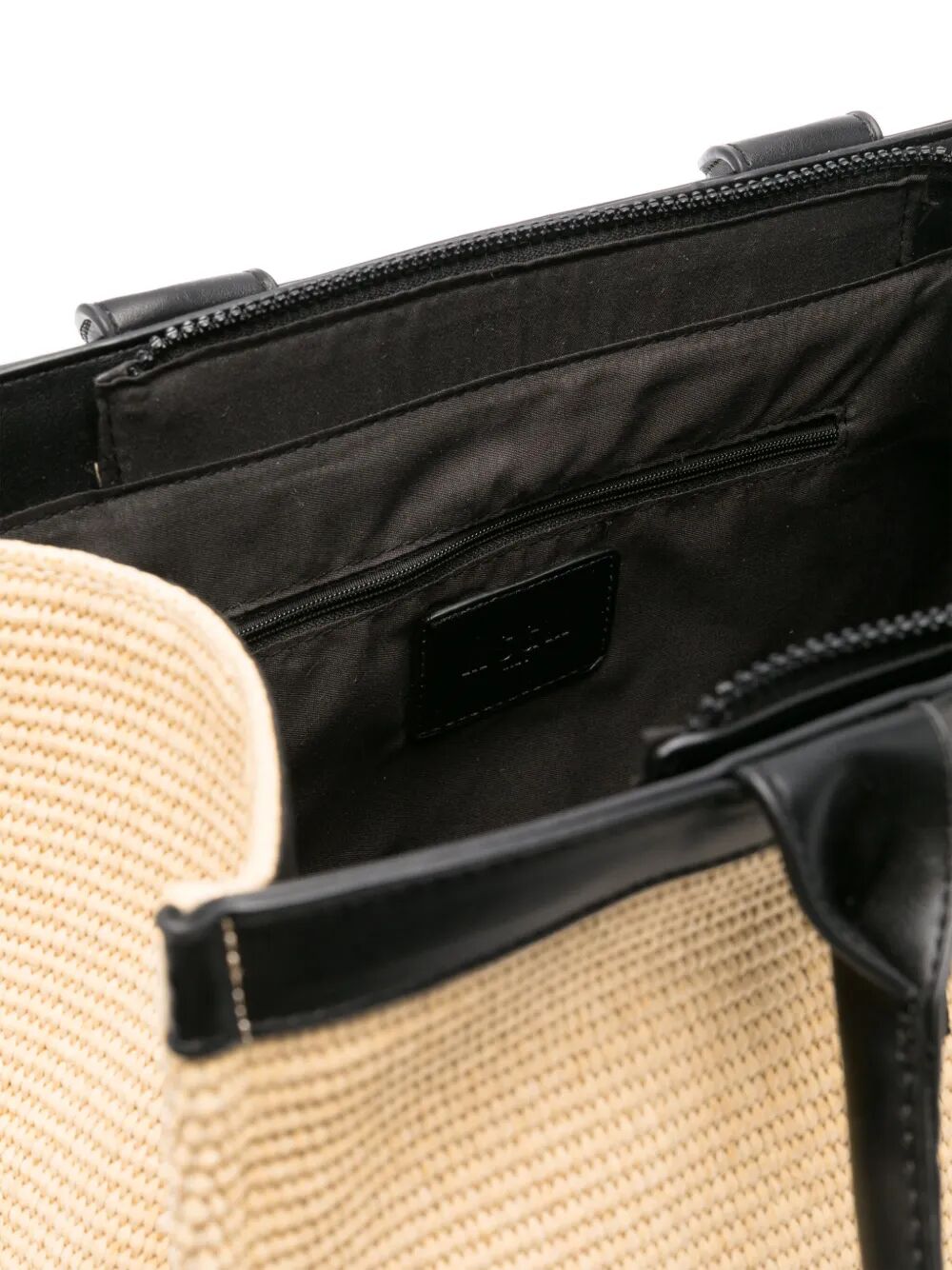 STRAW AND ECO-LEATHER BAG