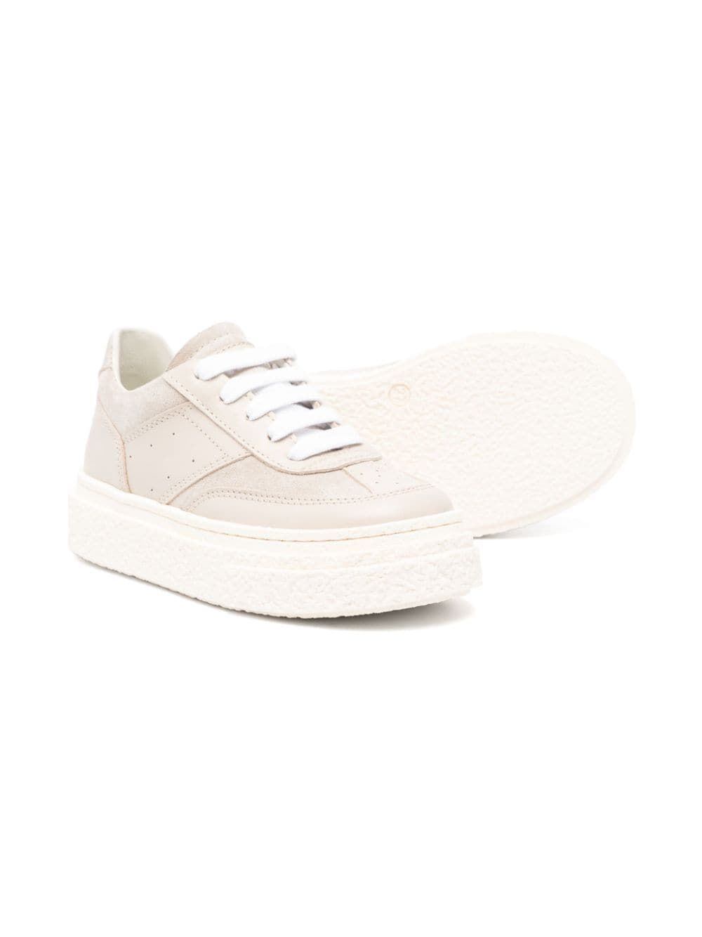 LEATHER LACE-UP LOW GAMBETTA SNEAKERS