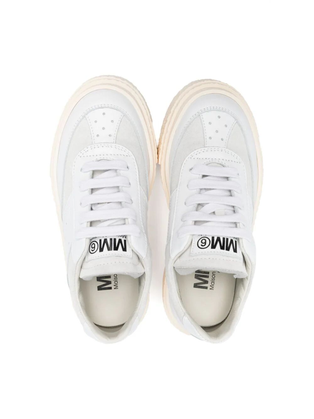 LEATHER LACE-UP LOW GAMBETTA SNEAKERS