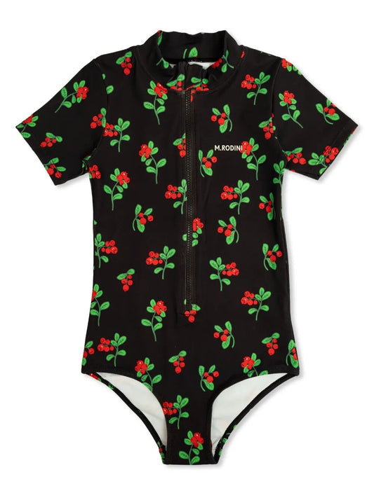 LINGONBERRIES AOP SS SWIMSUIT