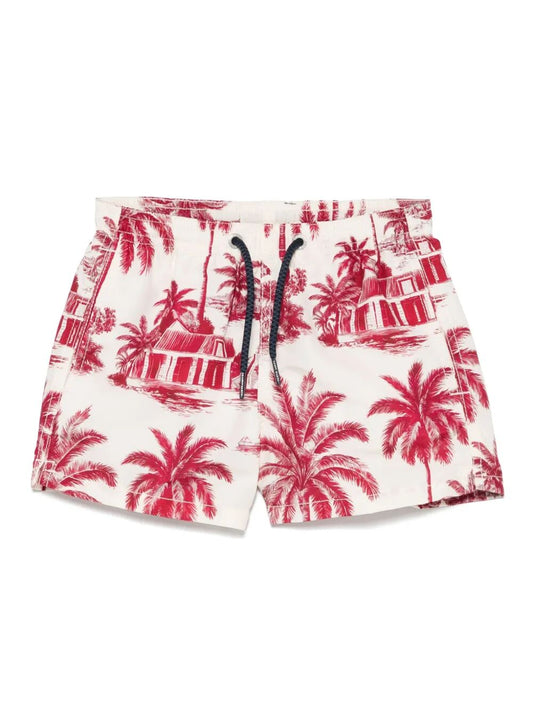 JEAN PRINTED BOY SWIM SHORT